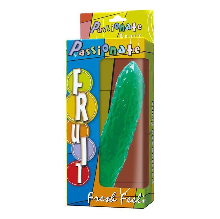 Dildo waginalno analne ogórek z wypustkami  na przyssawce