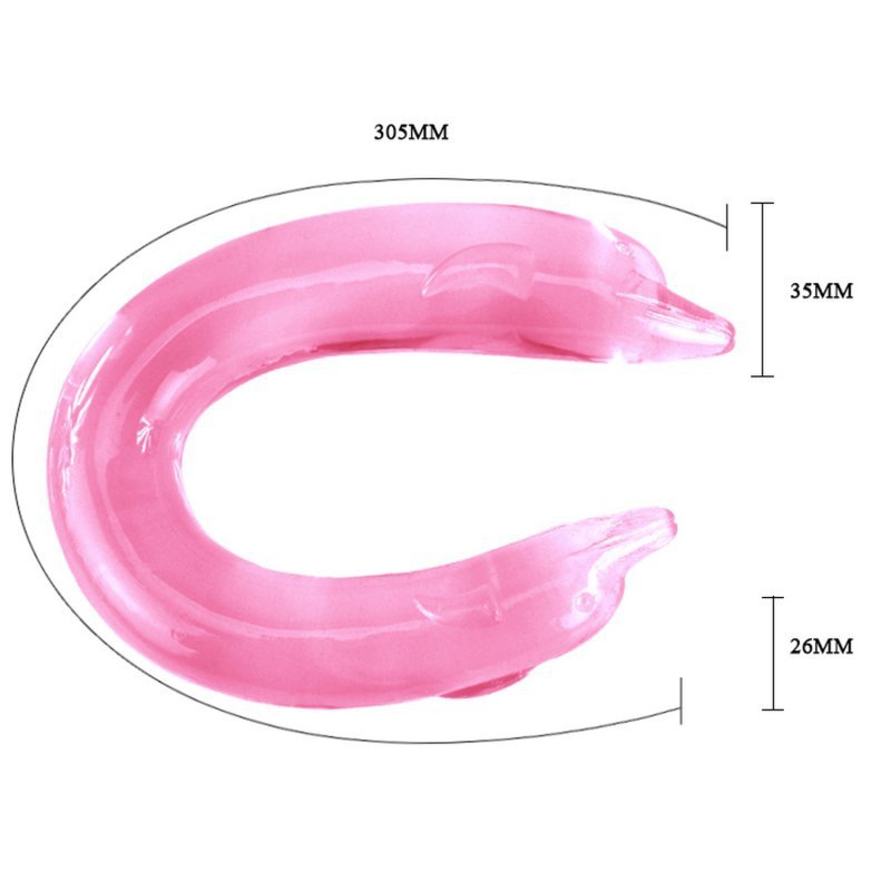 Baile double dolphin, bendable pink