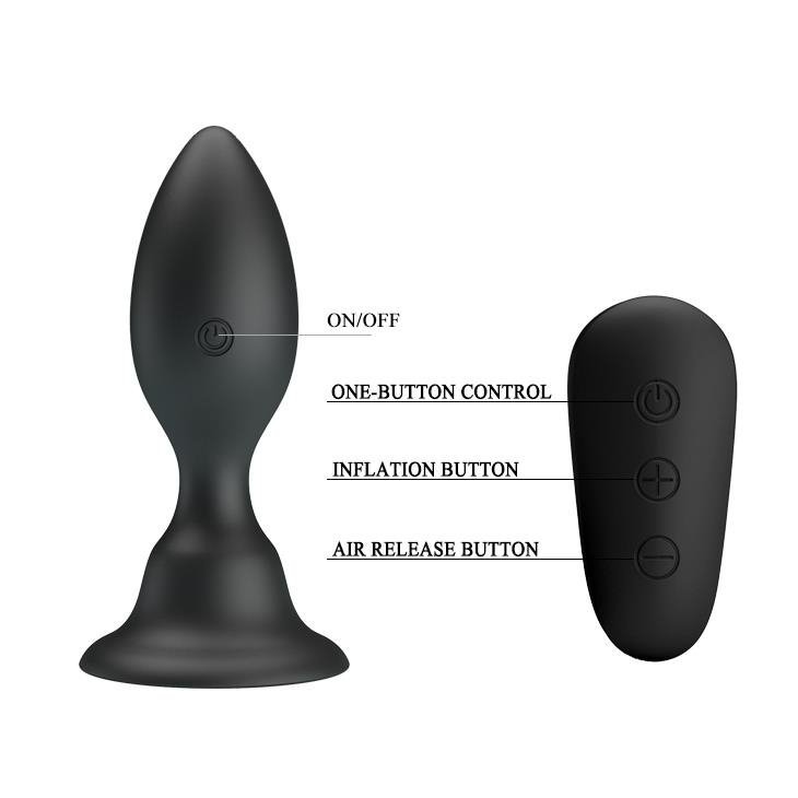 Wibrujący korek analny zatyczka plug sterowany pilotem
