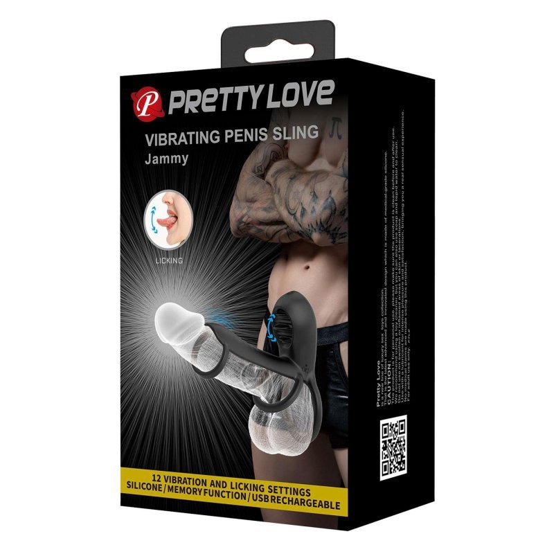 Nakładka pierścień erekcyjny z języczkiem Pretty Love -  Jammy