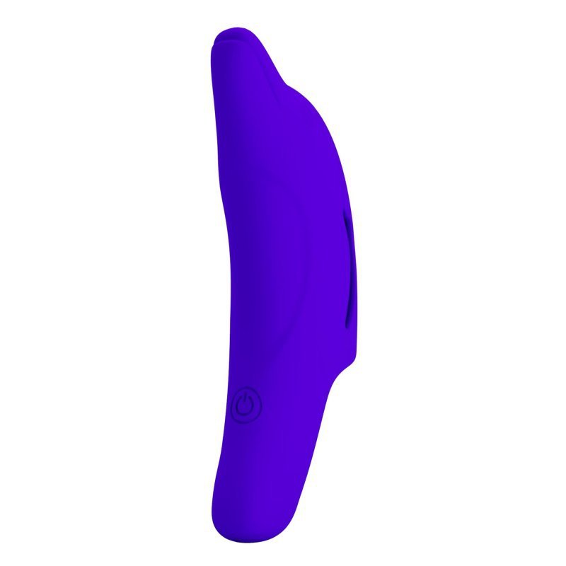 Wibrator na palec delfinek granatowy 10 funkcji wibracji