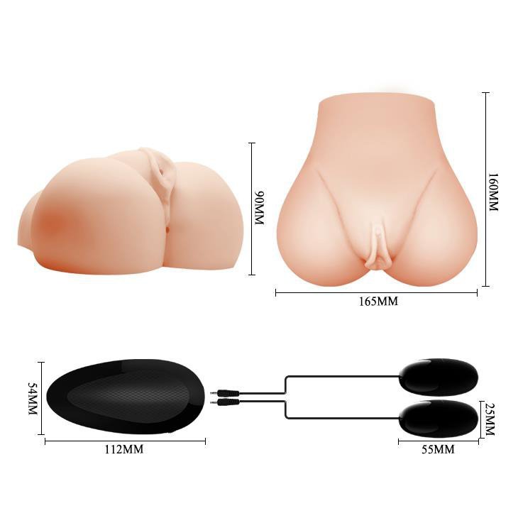 Analno - waginalna sztuczna pochwa z 2 silnikami