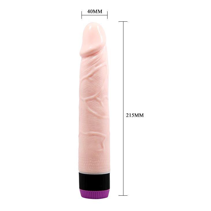 Realistyczny wibrator z żyłami cyber skóra 21,5 cm
