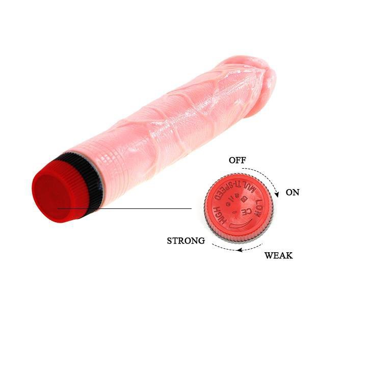 Naturalne wibrujące dildo sztuczny penis 21 cm
