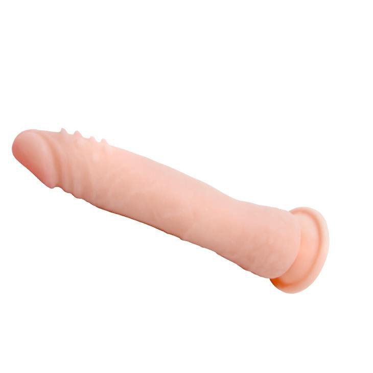 Realistyczny penis z żyłami i przyssawką dla początkujących