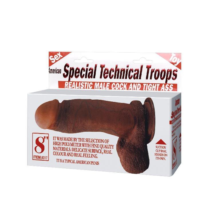 Baile - realistic male cock and tight ass, vibration suction base