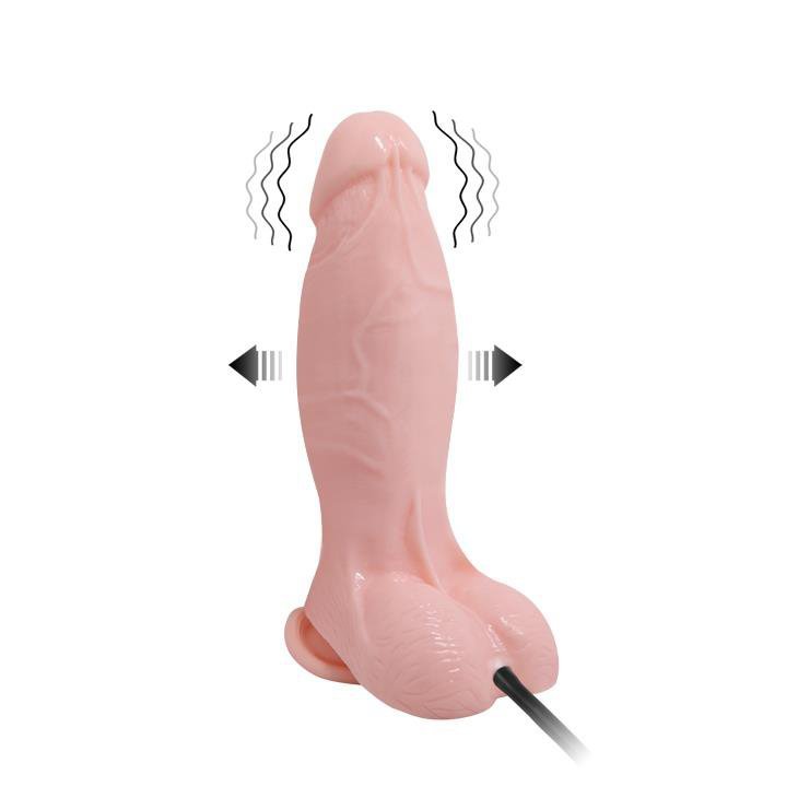 Pompowane dildo wibrujące na przyssawce Baile 18,8 cm