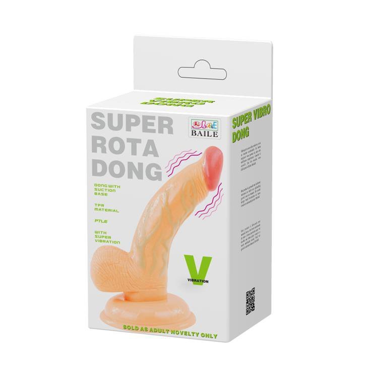 Rotacyjne dildo wibrujące do punktu g z pilotem Baile 14,5 cm
