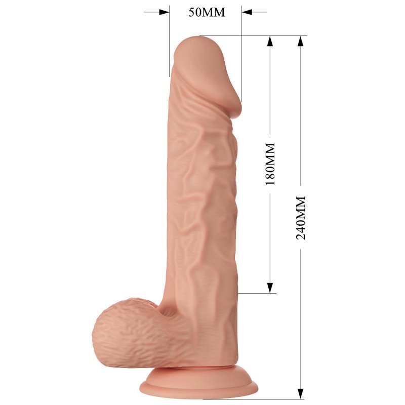 Realistyczny penis dildo z przyssawką  24 cm