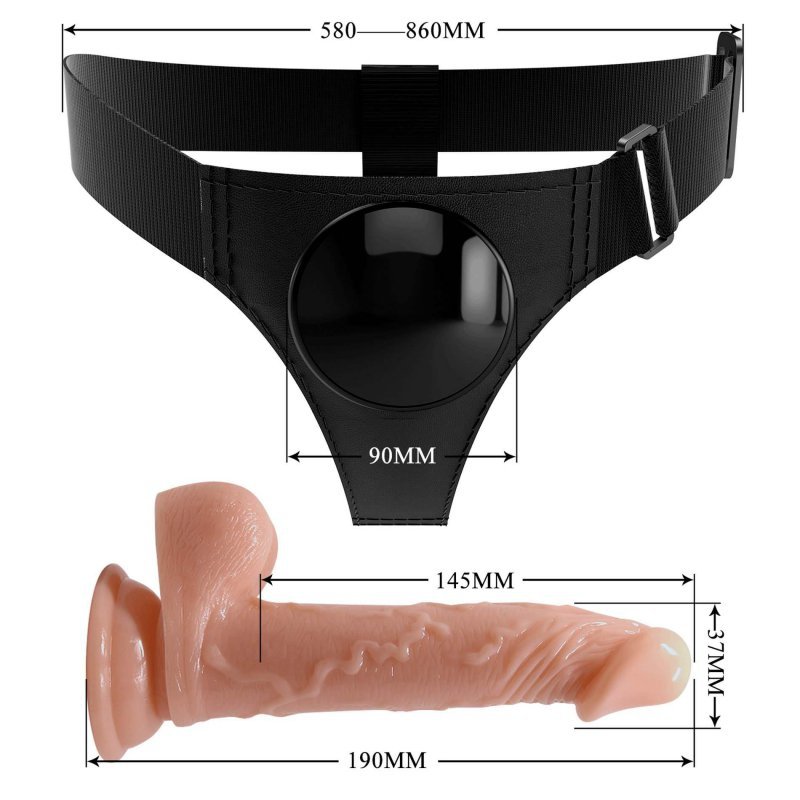 Strapon Pretty Love Kevin uniwersalny z dildo 18cm