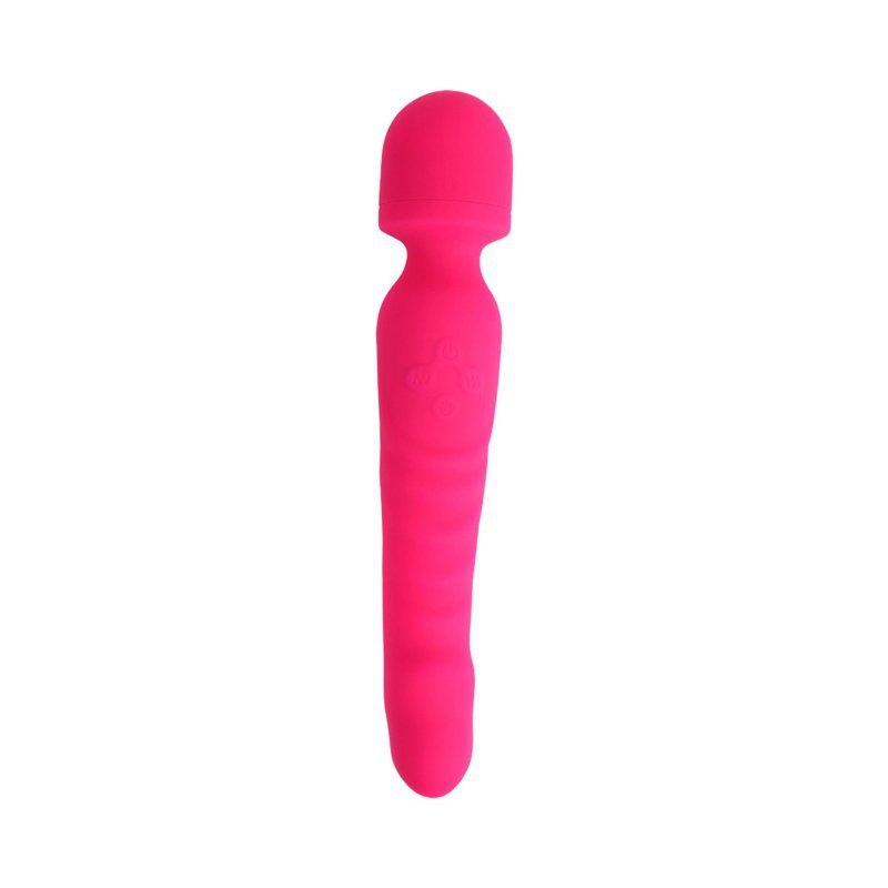 Wibrator dla par dwustronny Pleasure Spreader Wand różowy