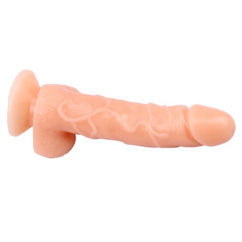 Naturalny penis dildo z przyssawką dla początkujących 20 cm