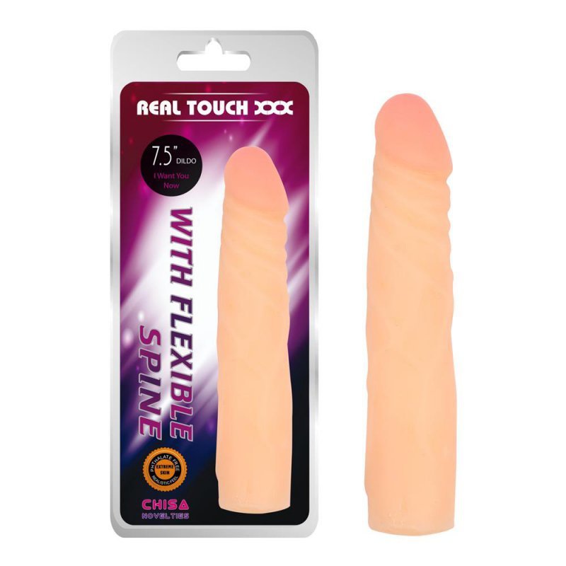 Naturalny penis dildo z przyssawką dla początkujących  19 cm