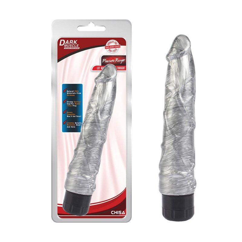 Srebrny wibrator jak penis Pleasure Ranger Silver