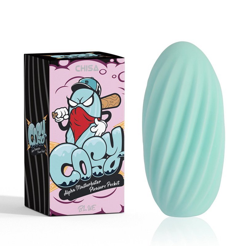 Alpha Masturbator męski pochwa Pleasure Pocket-Blue