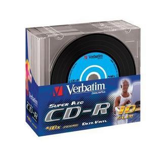CD-R VERBATIM 700 MB 52x Slim 10  szt.