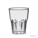 Plastikowa szklanka do napojów, whisky niska, transparentna, rox glass, 290 ml, 120 szt
