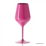 Plastikowy kieliszek do wina summer różowy, 470 ml, 6 szt