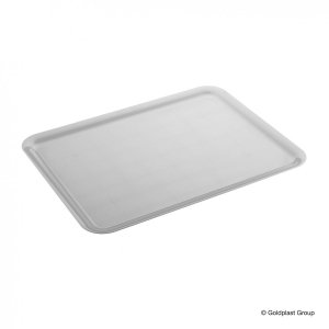 Plastikowa taca prostokatna 50 x 37 cm biała , 24 szt