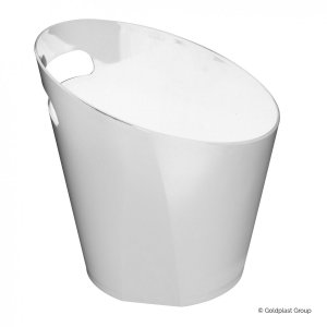 Plastikowe duży cooler na szampana biały