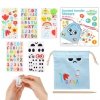 WOOPIE ART&FUN Zestaw Kreatywny Magiczna Torebka + Naklejki do Dekorcji ponad 109 szt.