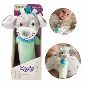 WOOPIE Gryzak Piesek Sensoryczny Szeleścik dla Niemowląt Dźwięk 0+