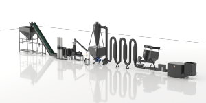 Linia do produkcji peletu DGL-5000  300-500kg z suszarnia 