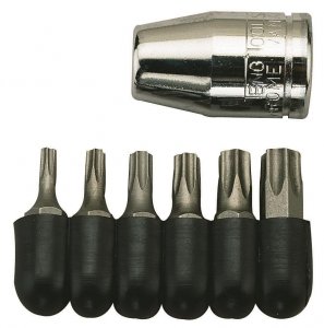 Nasadki TX w zestawie z chwytem kwadratowym 3/8 Teng Tools 1486