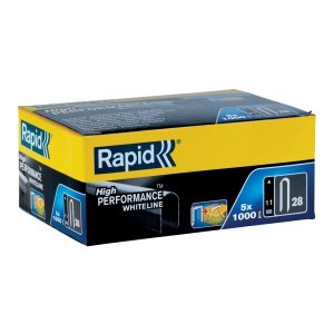 Zszywki Rapid nr 28 (11 mm) do kabli, białe - opakowanie 5000 szt.