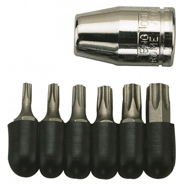 Nasadki TX w zestawie z chwytem kwadratowym 3/8&quot; Teng Tools 1486