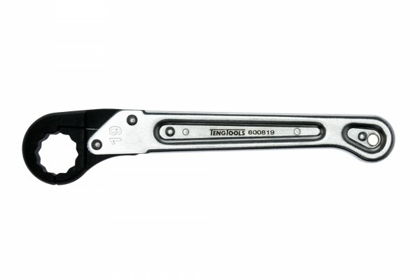 Klucz oczkowy zapadkowy otwierany 19 mm