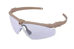 Okulary Tactical - Tan/ Przeźroczyste