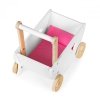 Drewniany wózek dla lalek chodzik pchacz 2w1 ECOTOYS