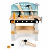 Drewniany warsztat dla dzieci z narzędziami 32 elementy ECOTOYS