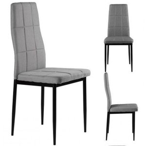 Krzesła tapicerowane  do jadalni i salonu 4szt szare