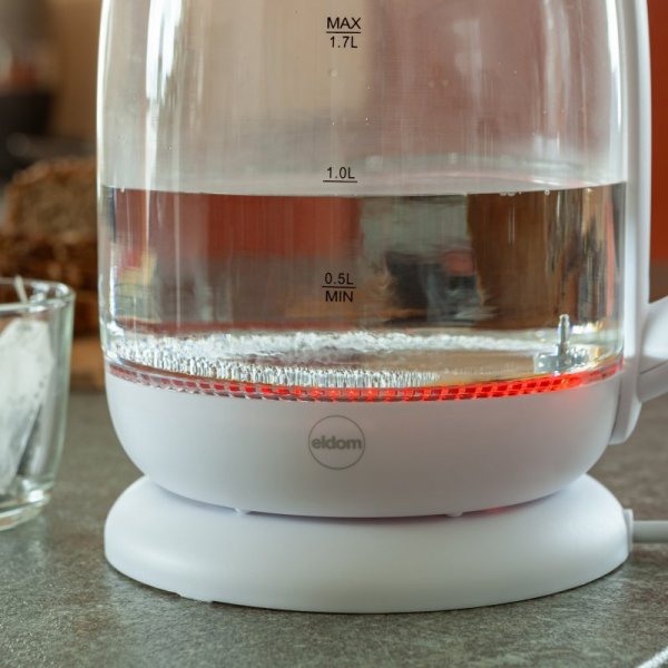 Szklany czajnik elektryczny z regulacją temperatury 1,7 L