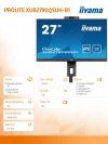 Monitor 27 cali XUB2790QSUH-B1 IPS,QHD,CAM,MIC,HDMI,DP,3xUSB(3.2),  100Hz,ADAPTIVE SYNC,FlickerFree,2x2W,WINDOWS HELLO