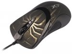 Mysz przewodowa A4Tech EVO XGame Oscar X747 laserowa Gaming USB czarno-złota