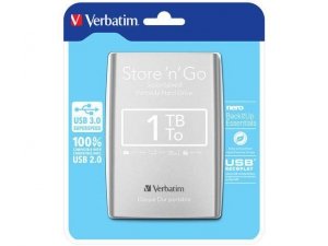 Dysk zewnętrzny Verbatim 1TB Store 'n' Go 2.5 srebrny USB 3.0