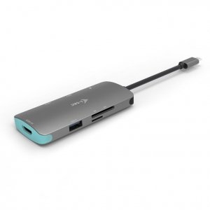 USB-C Metal Nano Stacja Dokująca 1x HDMI 4K Ultra HD 3840 x 2016 @ 30Hz 1x czytnik SD 1x  czytnik micro SD 3x USB 3.0 1x USB-C P