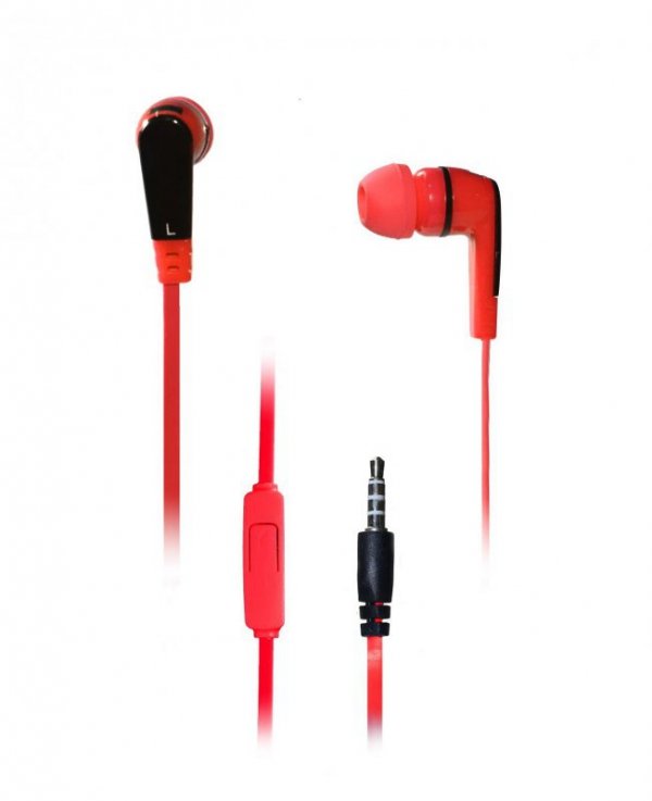 Słuchawki z mikrofonem VAKOSS SK-135R czerwone