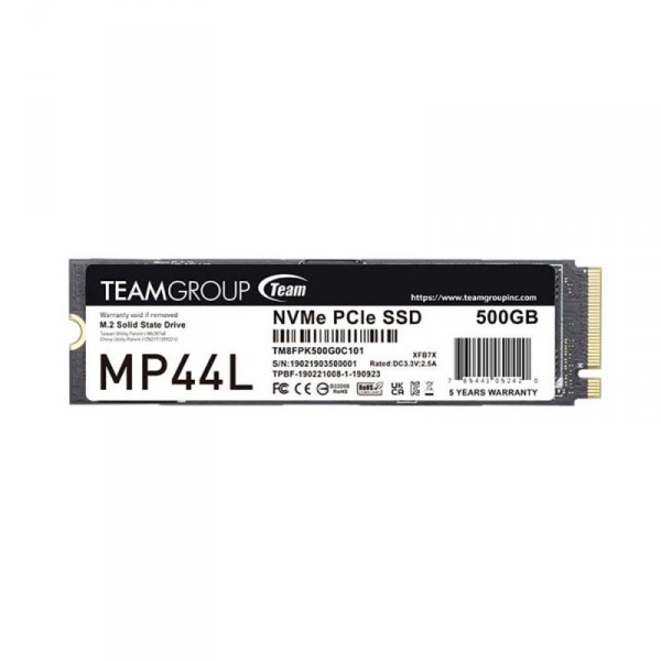 Dysk SSD Team Group MP44L 500GB M.2 PCIe NVMe Gen4 x4 (5000/2500)