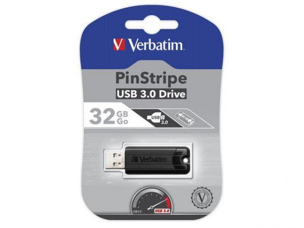 Pendrive Verbatim 32GB PinStripe USB 3.0