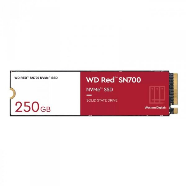 Dysk SSD WD Red SN700 250GB M.2 2280 NVMe (3100/1600 MB/s) WDS250G1R0C