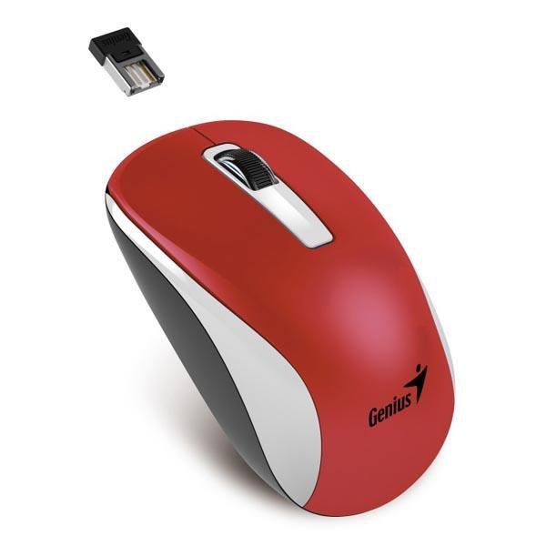 Mysz bezprzewodowa Genius NX-7010 Metalic Red, sensor Blue-Eye SmartGenius