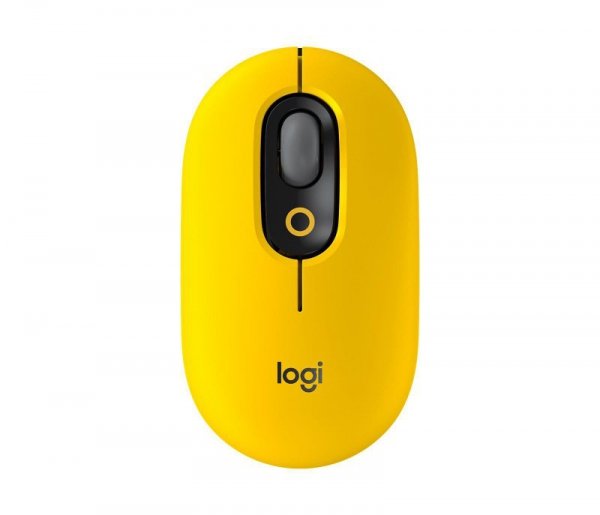 Mysz bezprzewodowa Logitech Pop Mouse Black & Yellow optyczna