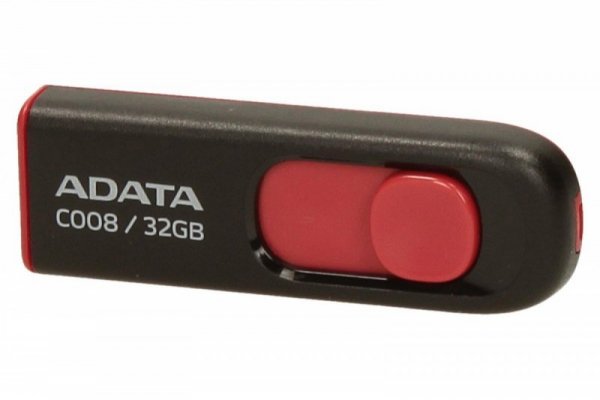 Pendrive  DashDrive Classic C008 32GB USB2.0 czarno-czerwone