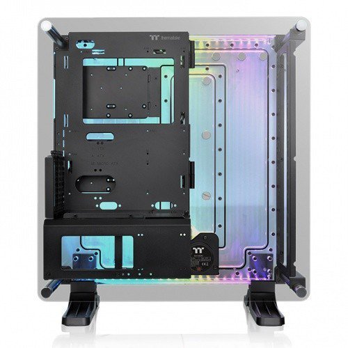 obudowa - DistroCase 350P Black Tempered Glass