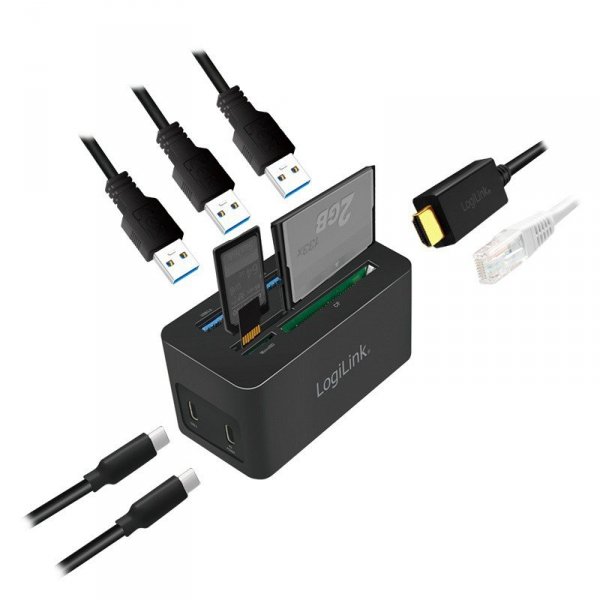 Stacja dokująca USB-C do laptopa, 4K/PD/RJ45