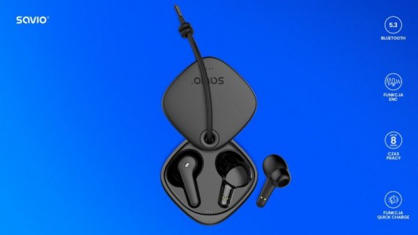 Słuchawki bezprzewodowe Bluetooth 5.3 z mikrofonem, ENC, QC, TWS-11